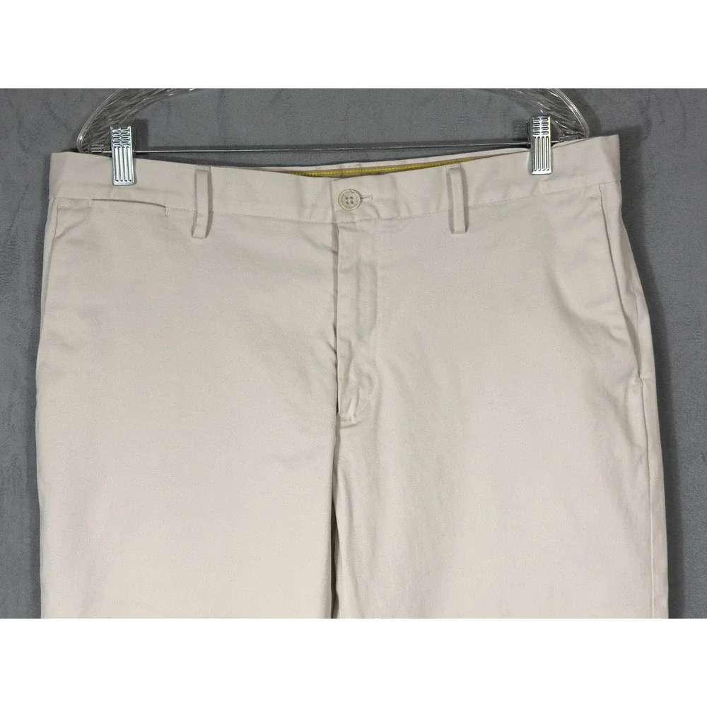 BR Banana Republic Pants Mens 36x32 Beige Tapered Fit Chino RMC Preppy‎ Academia
